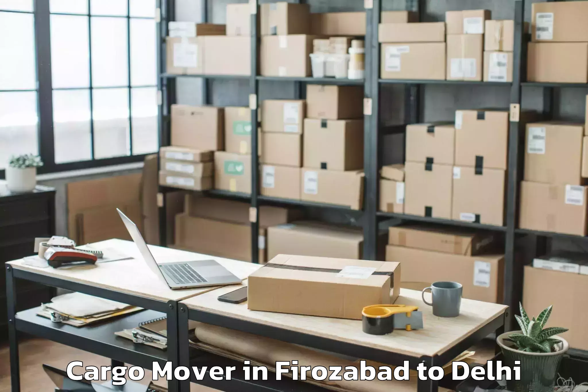 Top Firozabad to Badarpur Cargo Mover Available